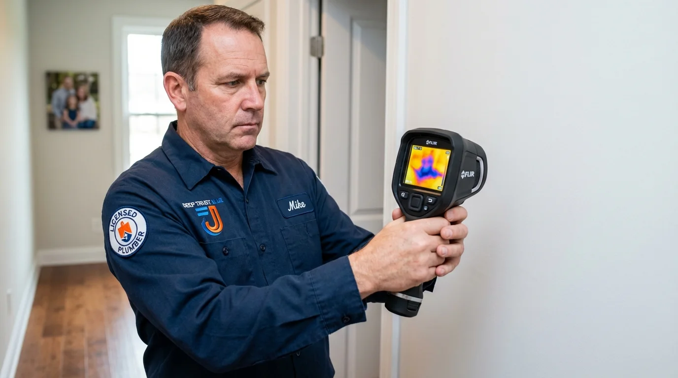 Thermal imaging leak detection by Johns Plumbing LLC in Gaithersburg
